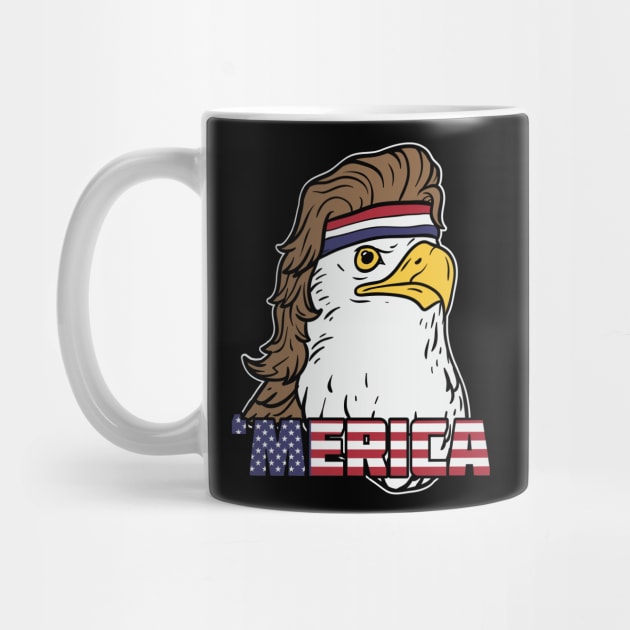fourth of july t shirt featuring mullet eagle by Nowhereman78
